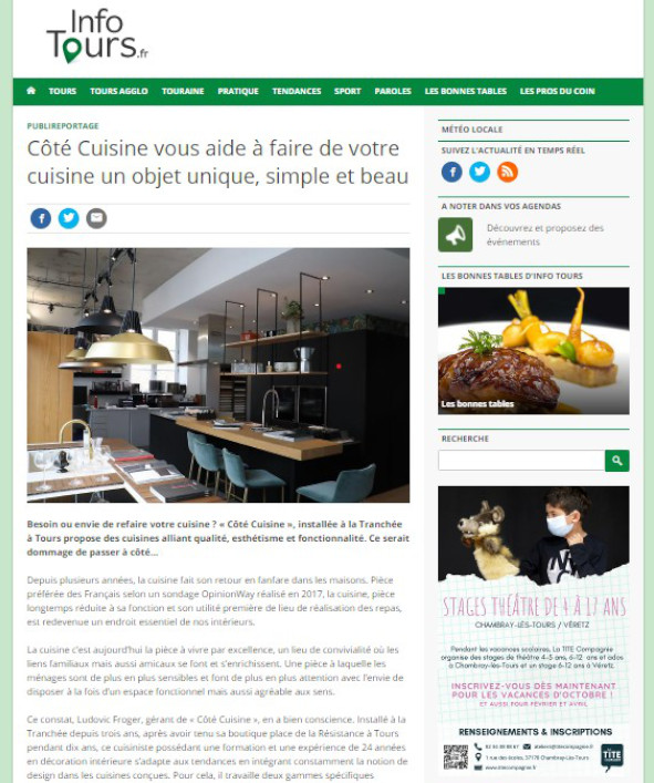 201012 Info Tours COTE CUISINE Publireportage